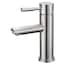 Luxurious Single Hole Single-Handle Bathroom Faucet in Brushed Nickel ...