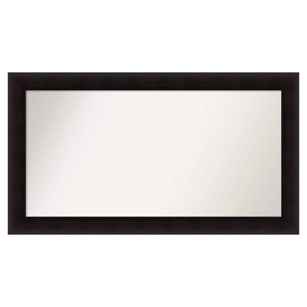 Amanti Art Portico Espresso 49.75 in. x 27.75 in. Custom Non-Beveled Wood Framed Batthroom Vanity Wall Mirror