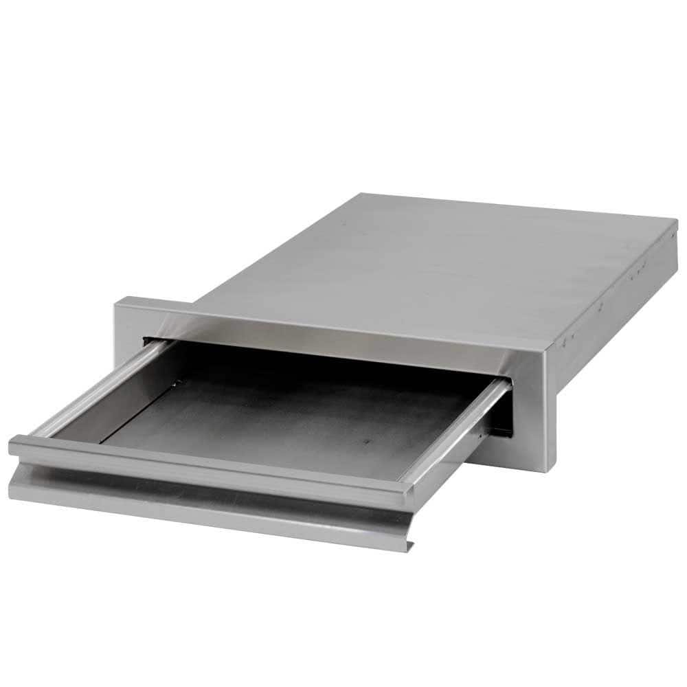 Cal Flame Outdoor Kitchen 15-3/8 in. Storage Built-In Stainless Steel BBQ Griddle Tray, Silver -  BBQ07862P