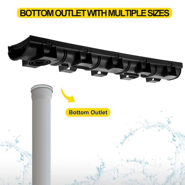 Bottom Stop, Black, Multiple Sizes 