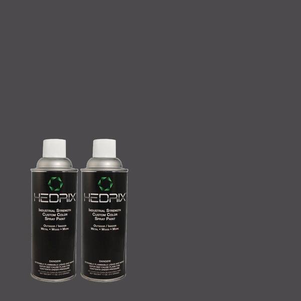 Hedrix 11 oz. Match of ECC-33-3 Dark Sea Gloss Custom Spray Paint (2-Pack)