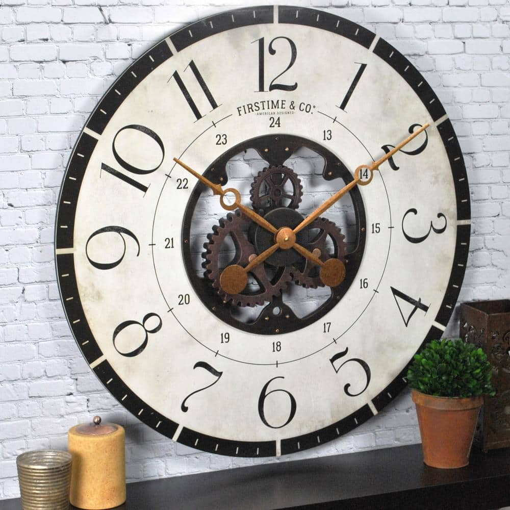 Large Wall Clock 17 Inch Modern Wall Clock Unusual Wall Clock Stained Glass Clock Clocks Home Living Kromasolcom