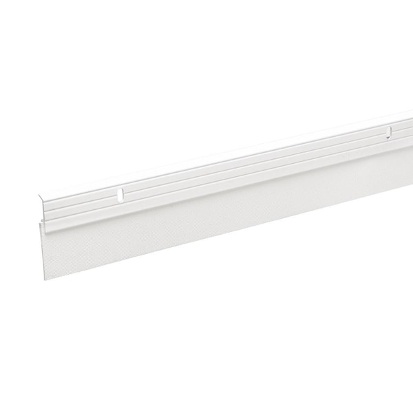 Frost King 2 in. x 36 in. White Premium and Reinforced Rubber Door Sweep Weatherstrip