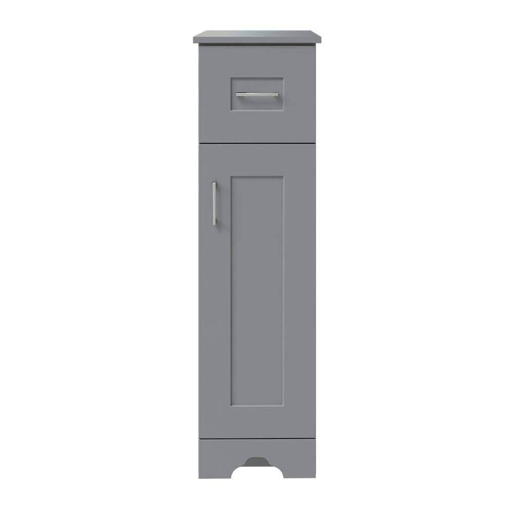 Hawthorne Assembled 13 in. W x 44-13/16 in. H x 22 in. D Bath Mid Auxiliary Cabinet in Twilight Gray