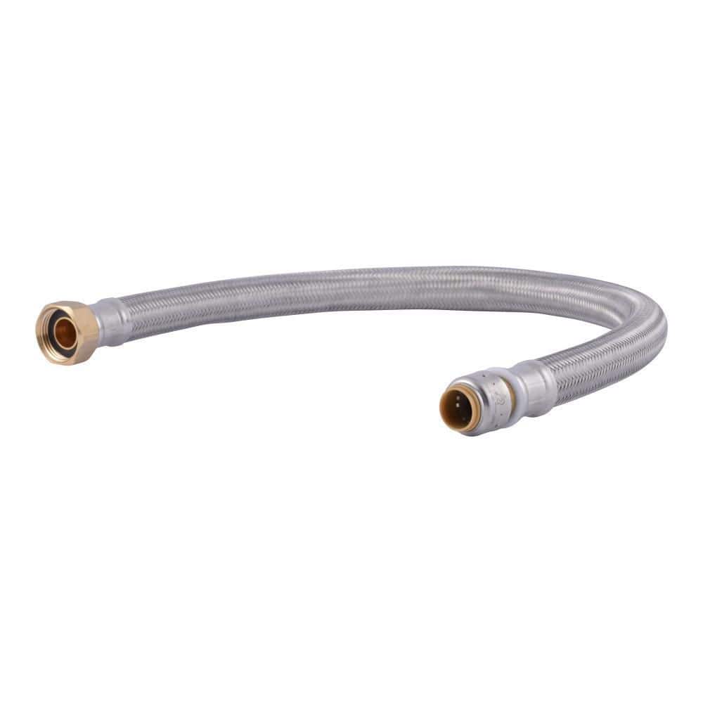 Max 1/2 in. Push-to-Connect x 3/4 in. FIP x 24 in. Braided Stainless Steel Water Heater Connector price history on PriceWatchPro