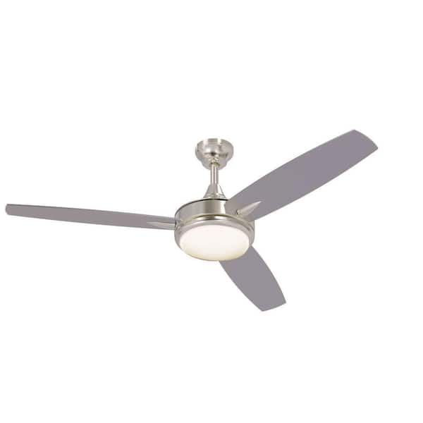 CRAFTMADE Targas 52 in. Indoor Brushed Polished Nickel Ceiling Fan