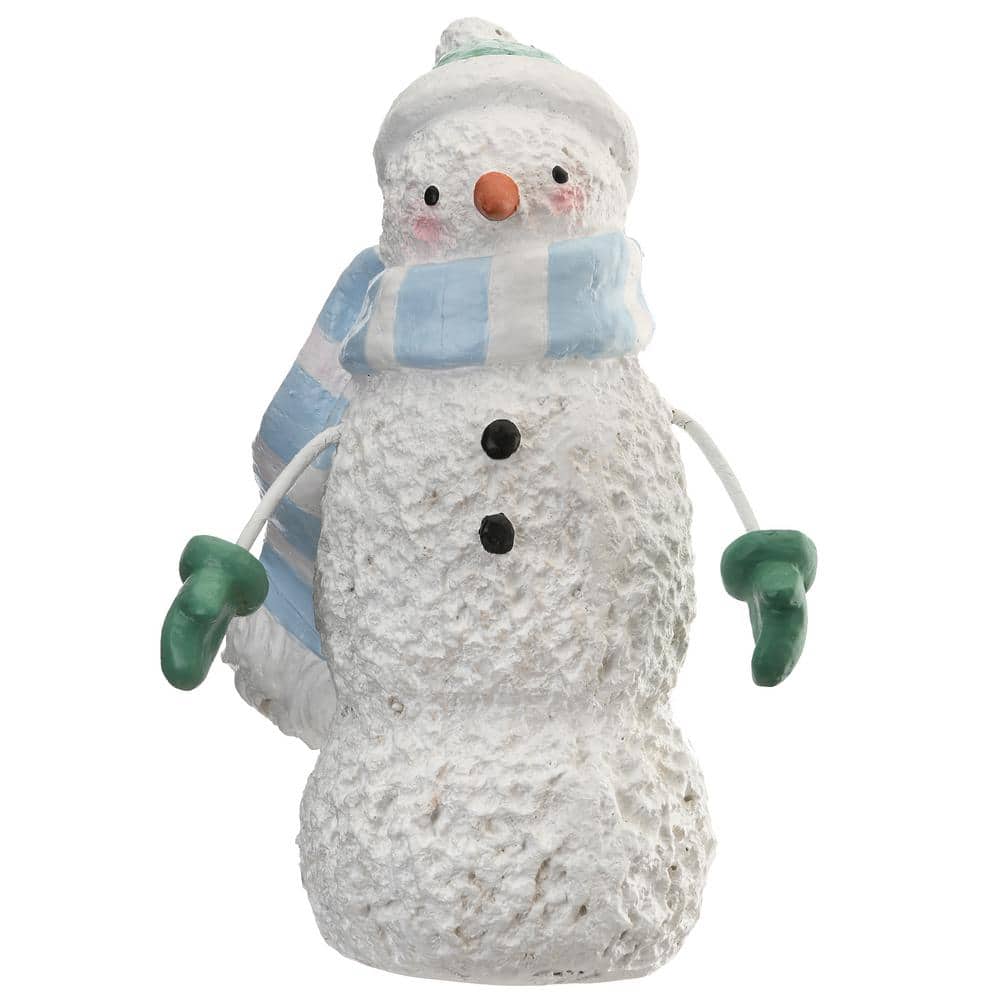 National Tree Company 10 in. Scarf Wrapped Snowman Decor DS69-F25892-1 ...