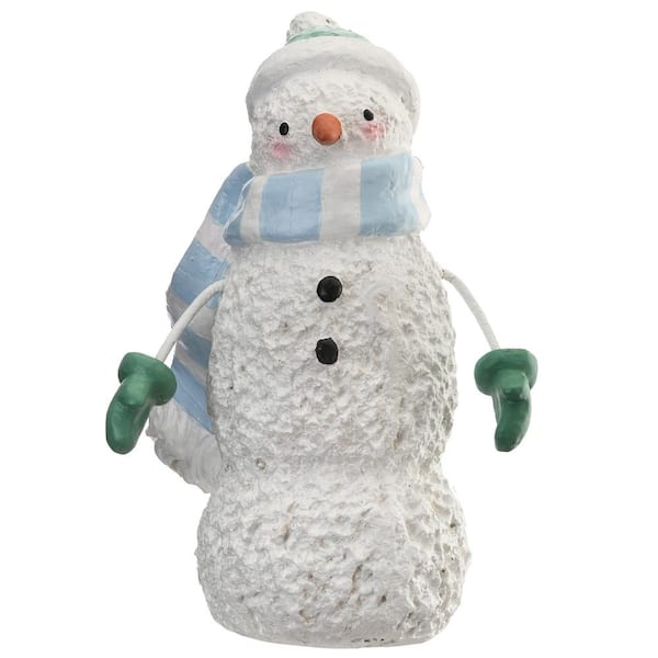 National Tree Company 10 in. Scarf Wrapped Snowman Decor DS69-F25892-1 ...