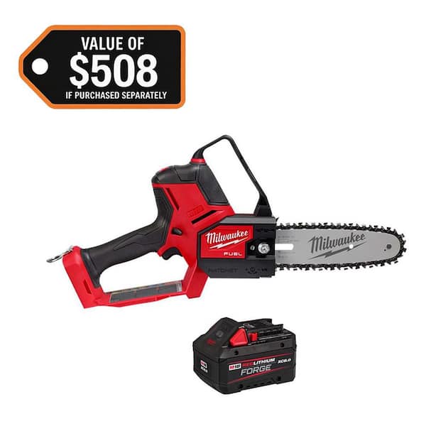 M18 FUEL 18V Brushless Cordless Battery 8 in. HATCHET Pruning Saw w/M18 REDLITHIUM FORGE XC 8.0 Ah Battery Pack