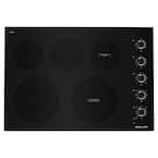 30 in. Radiant Electric Cooktop in Black with 5-Elements and Knob Controls