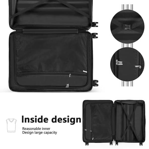 HIKOLAYAE Hikolayae Hardside Spinner Luggage Sets in White, 3