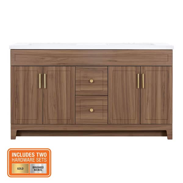 Ziyudura 36 in. Single Sink Freestanding Solid Wood Bath Vanity