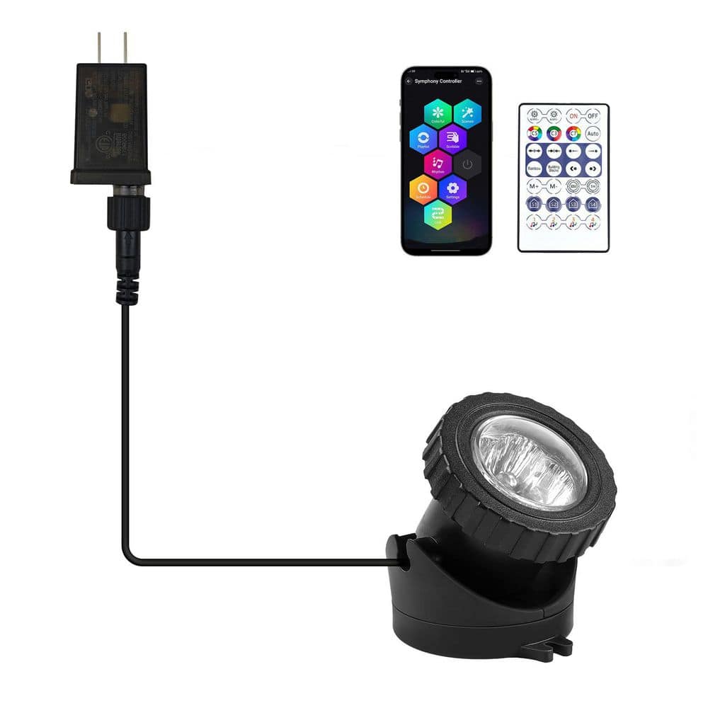 1-Pack RGB Underwater LED Submersible Fountain Light in Multi-Color with APP Control for Ponds, Pools, and Aquariums price history on PriceWatchPro