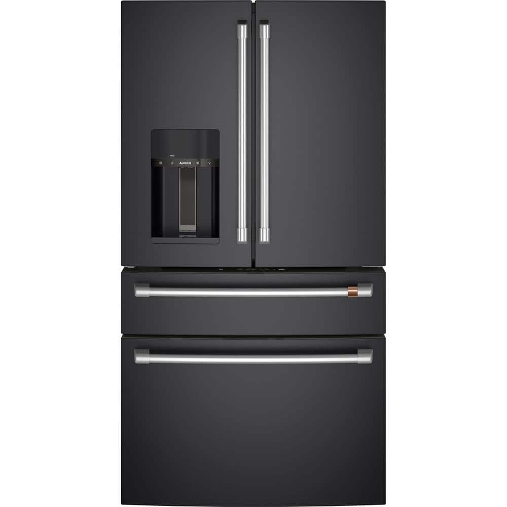 Cafe 22.3 cu. ft. Smart Four-Door French Door Refrigerator in Matte ...