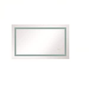 40 in. W x 24 in. H Rectangular Frameless LED Mirror Anti-Fog Dimmable with Memory Function Wall Bathroom Vanity Mirror