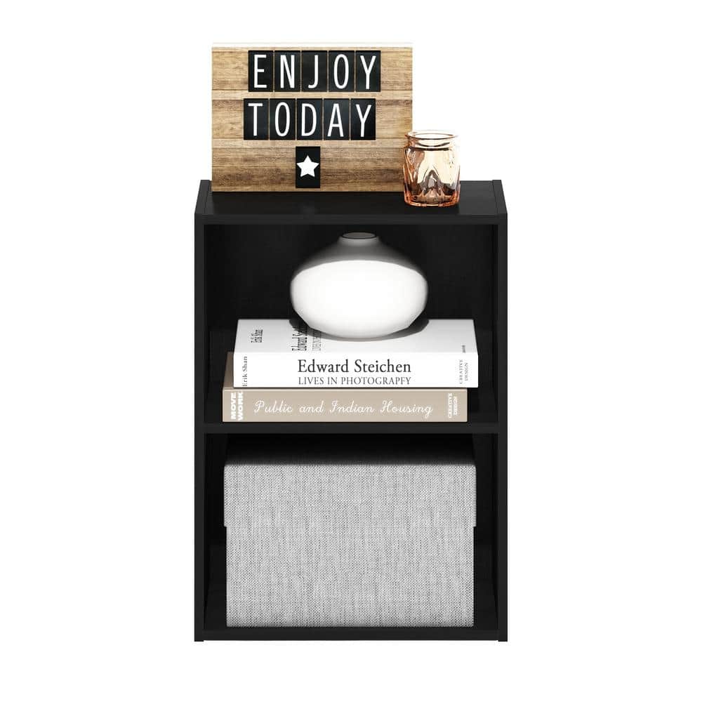 Blackwood Compact 2-Tier Stackable Open Shelf Bookcase