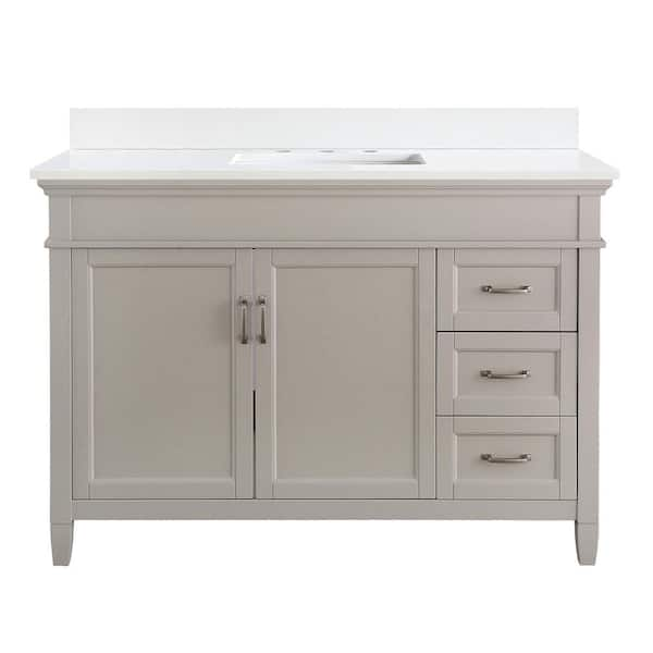 Home Decorators Collection Ashburn 49 in. W x 22 in. D Bath Vanity in ...