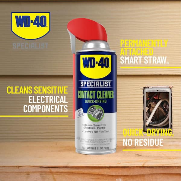 11 oz. Contact Cleaner, Quick-Drying Electric Equipment Cleaner with Smart Straw