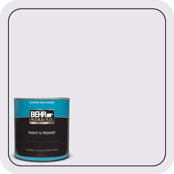 BEHR PREMIUM PLUS 1 qt. #650C-1 Pixie Wing Satin Enamel Exterior Paint & Primer