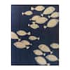 Gertmenian & Sons Paseo Loutro School of Fish Navy/Grain 9 ft. x