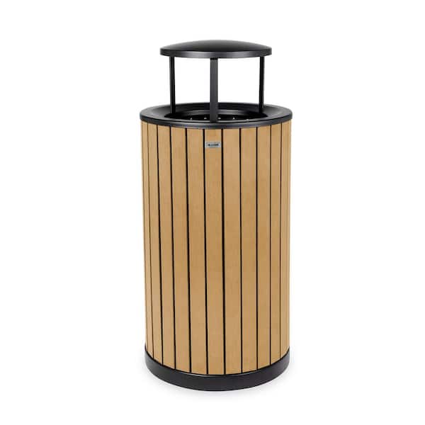 moisture Outdoor Garbage Can 240L Large-Capacity Outdoor Trash Can with  Wheels Removable Round Trash Can with Cap Trash Can Waste Container Green