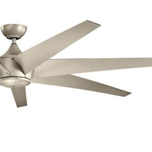 Lehr 80 in. Indoor/Outdoor Antique Satin Silver Downrod Mount Ceiling Fan with Remote