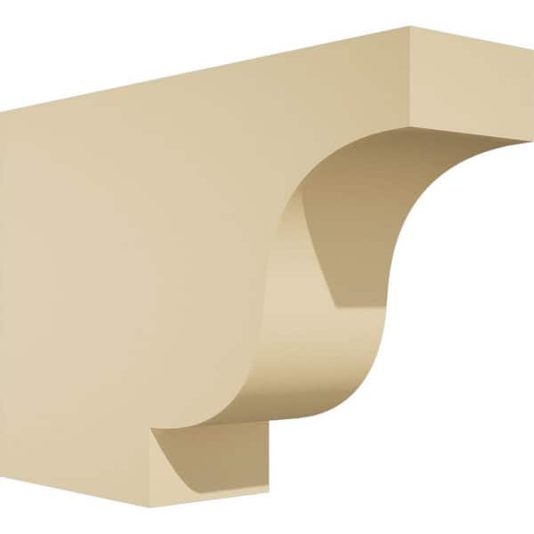 Ekena Millwork Standard Newport 3 in. W x 8 in. H x 12 in. D Signature Urethane Rafter Tail Outlooker