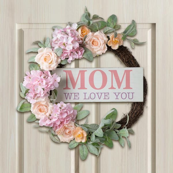 Happy Mothers Day everyday wreath front door decor Mother's Day Wreath