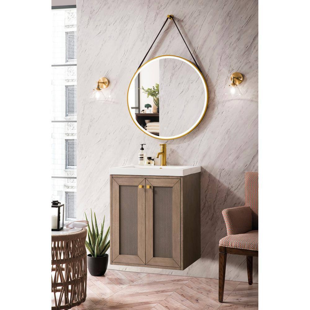 Chianti 20" Whitewashed Walnut Floating Single Vanity Set