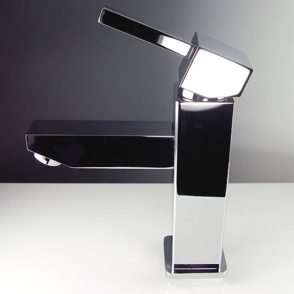Bevera Single Hole 1-Handle Low-Arc Bathroom Faucet in Chrome