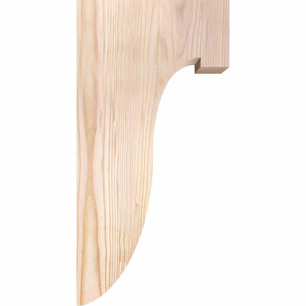 16" Smooth Douglas Fir Rustic Wood Corbel