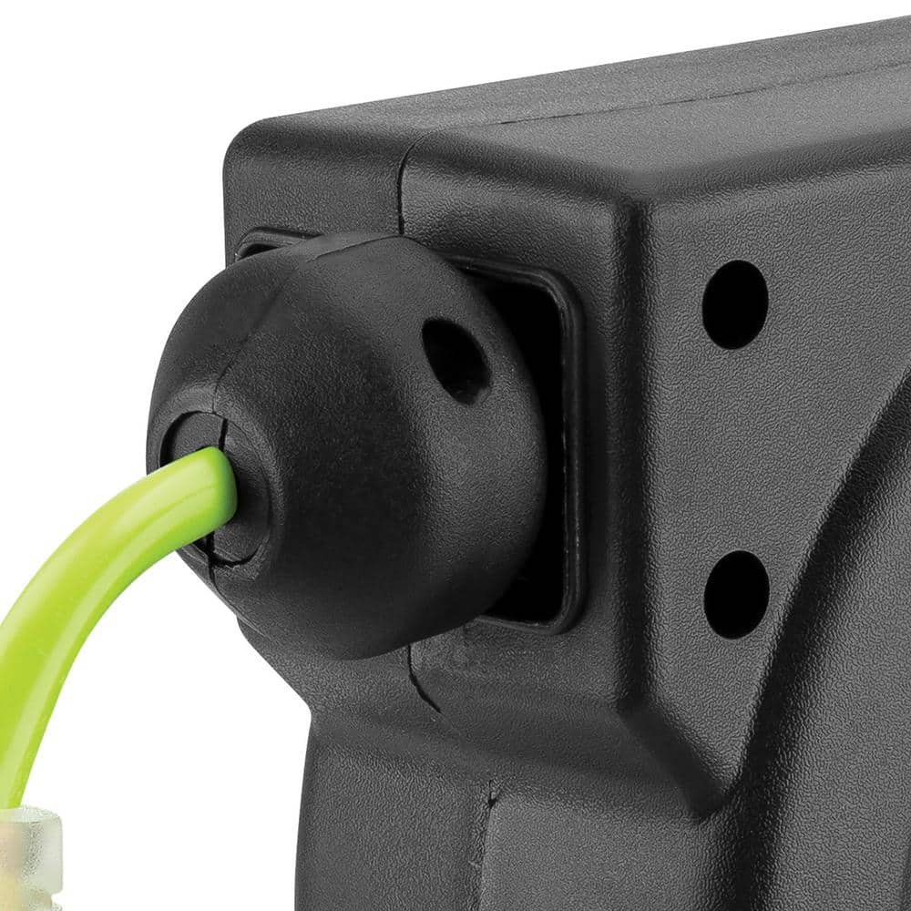 Flexzilla 25 ft. Retractable Extension Cord Reel with Lighted Triple Tap
