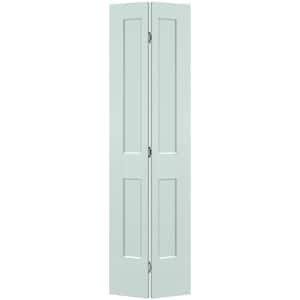 24 in. x 80 in. 2-Panel Logan Hollow Core Sea Glass Molded Composite Bi-Fold Door