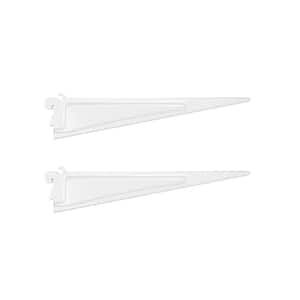 ShelfTrack 12 in. x .5 in. White Shelf Bracket Contractor Pack (2-Piece)