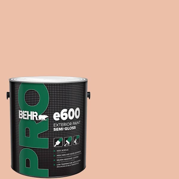 BEHR PRO 1 gal. #BIC-03 Veronese Peach Semi-Gloss Exterior Paint