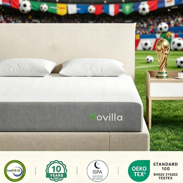 Novilla 8 in. Adjustable firmness Support Cooling Gel Memory Foam