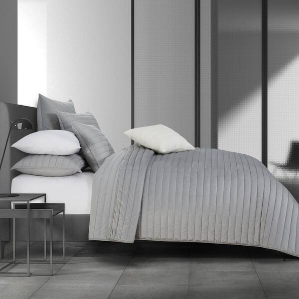 Unbranded Valletta 3-Pieces Silver King/Cal King Polyester Quilt Set