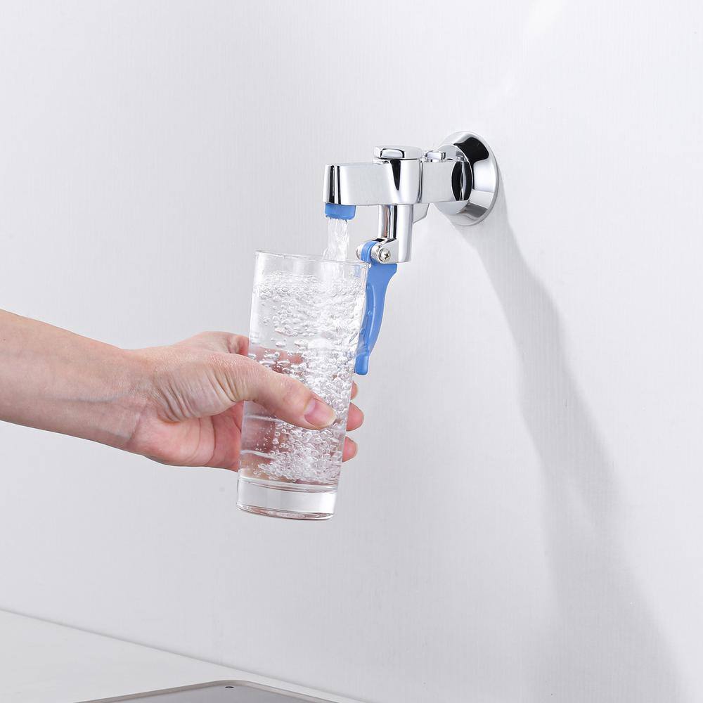 Chrome Wall Mounted Single Handle Drinking Fountain Faucet