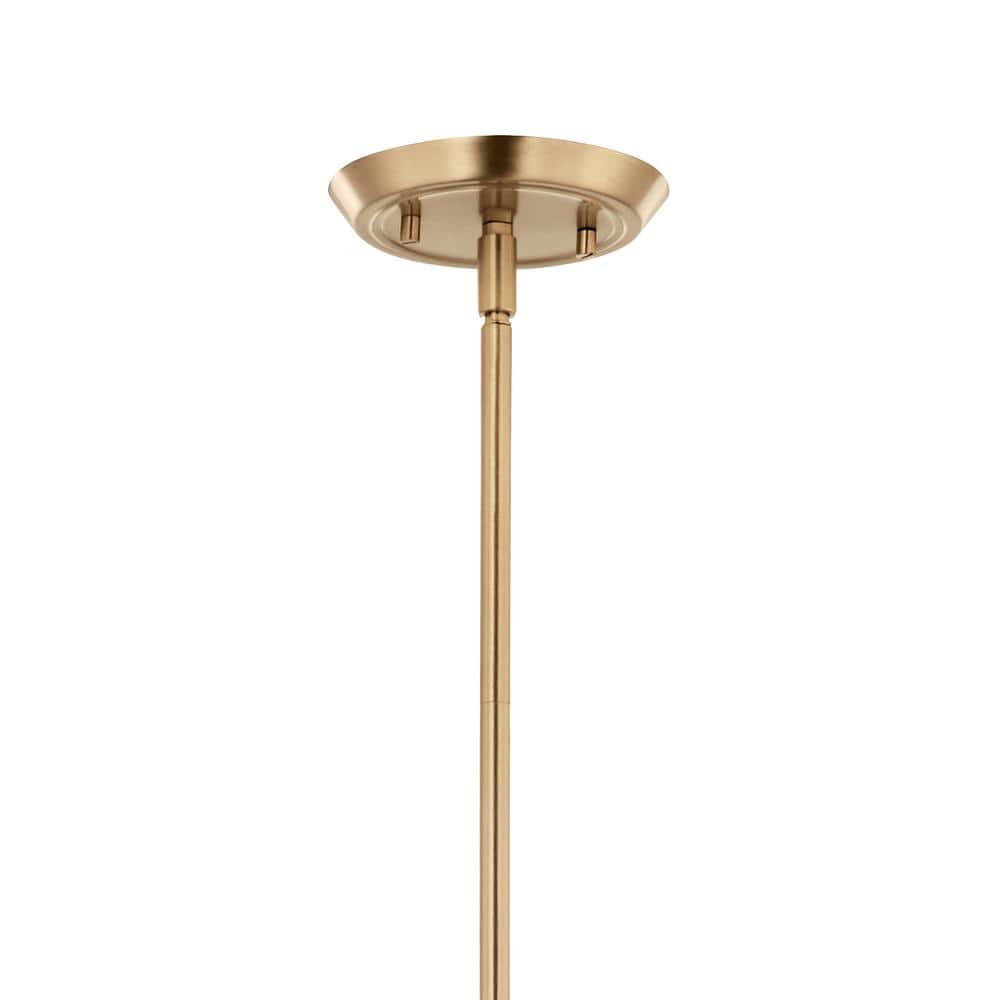 Champagne Bronze 8-Light Linear Candle Chandelier