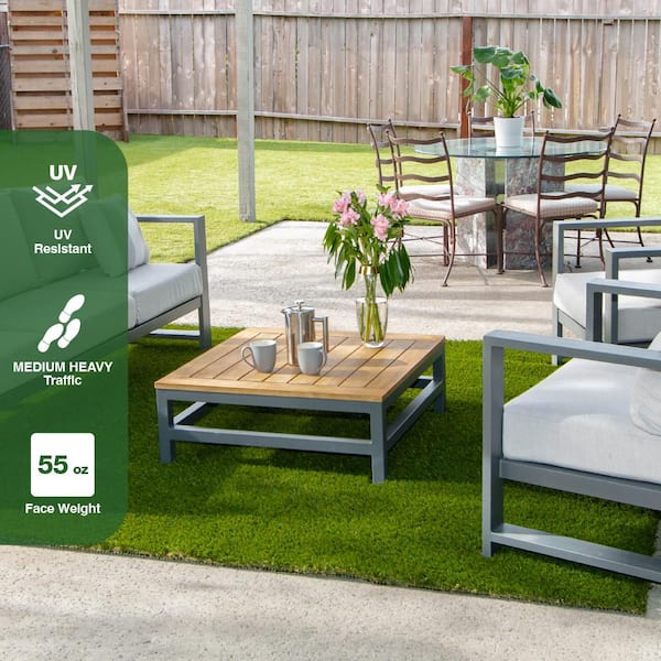TrafficMaster Landscape Turf 7.5 ft. x 10 ft. Green Artificial