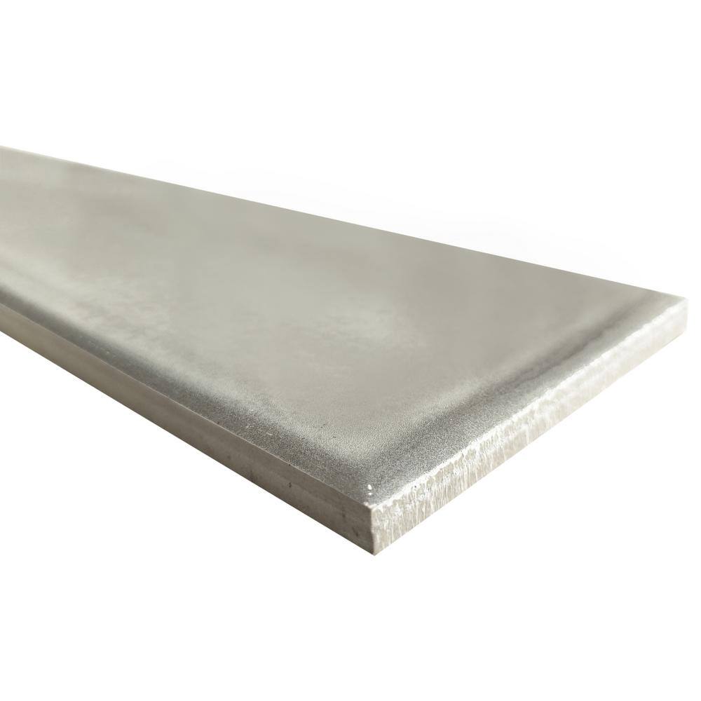 Stacy Garcia Gray Polished Porcelain Rectangular Wall Tile