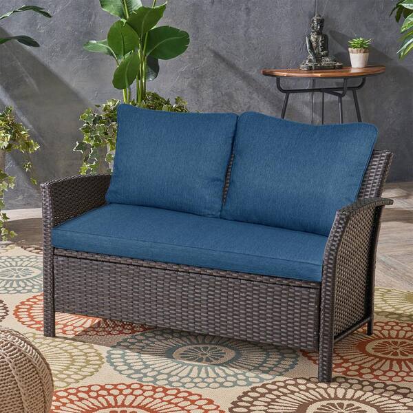 Outdoor wicker shop loveseat replacement cushions