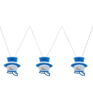 10 in. Twinkling LED Snowmans (3-Pack)