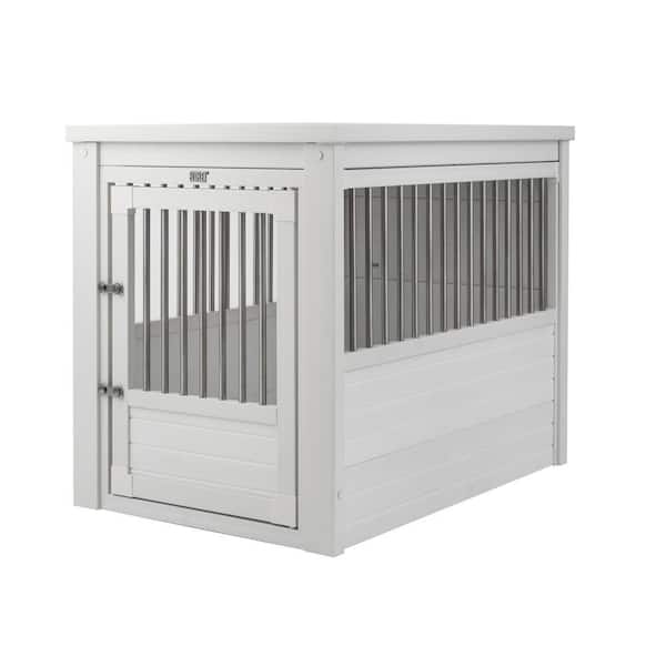 New Age Pet ECOFLEX Dog Crate End Table - Antique White Large