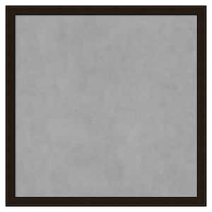 Espresso Brown 26 in. x 26 in. Framed Magnetic Board