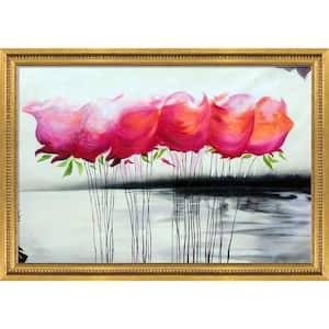 "A Touch of Color Reproduction with Versailles Gold Queen" by Michael Hitt FramedOil Painting 41 in. x 29 in.