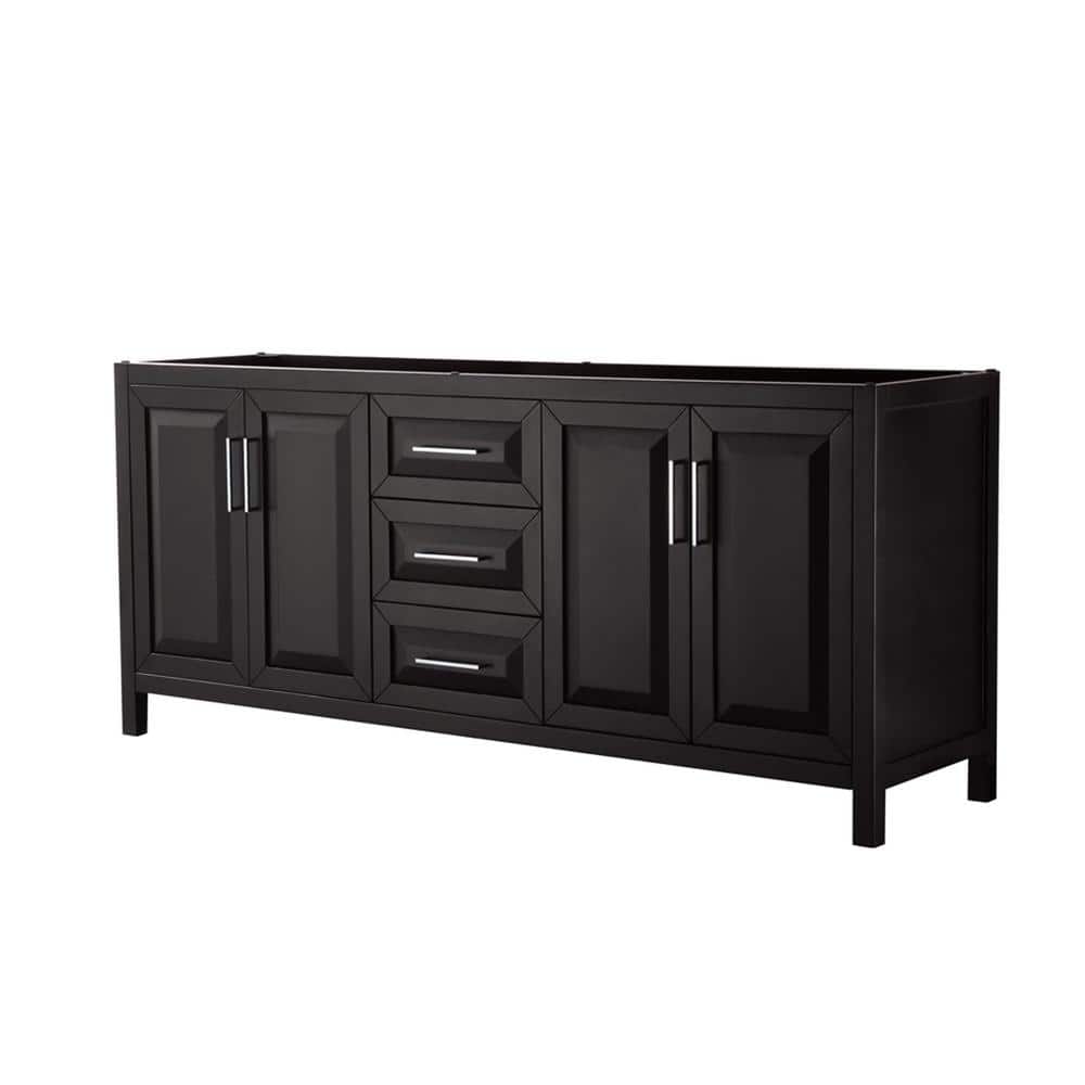 Daria 78.75 in. Double Bathroom Vanity Cabinet Only in Dark Espresso price history on PriceWatchPro