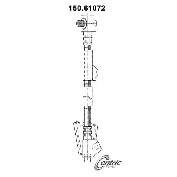Centric Parts Brake Hydraulic Hose 1996-1999 Ford Taurus
