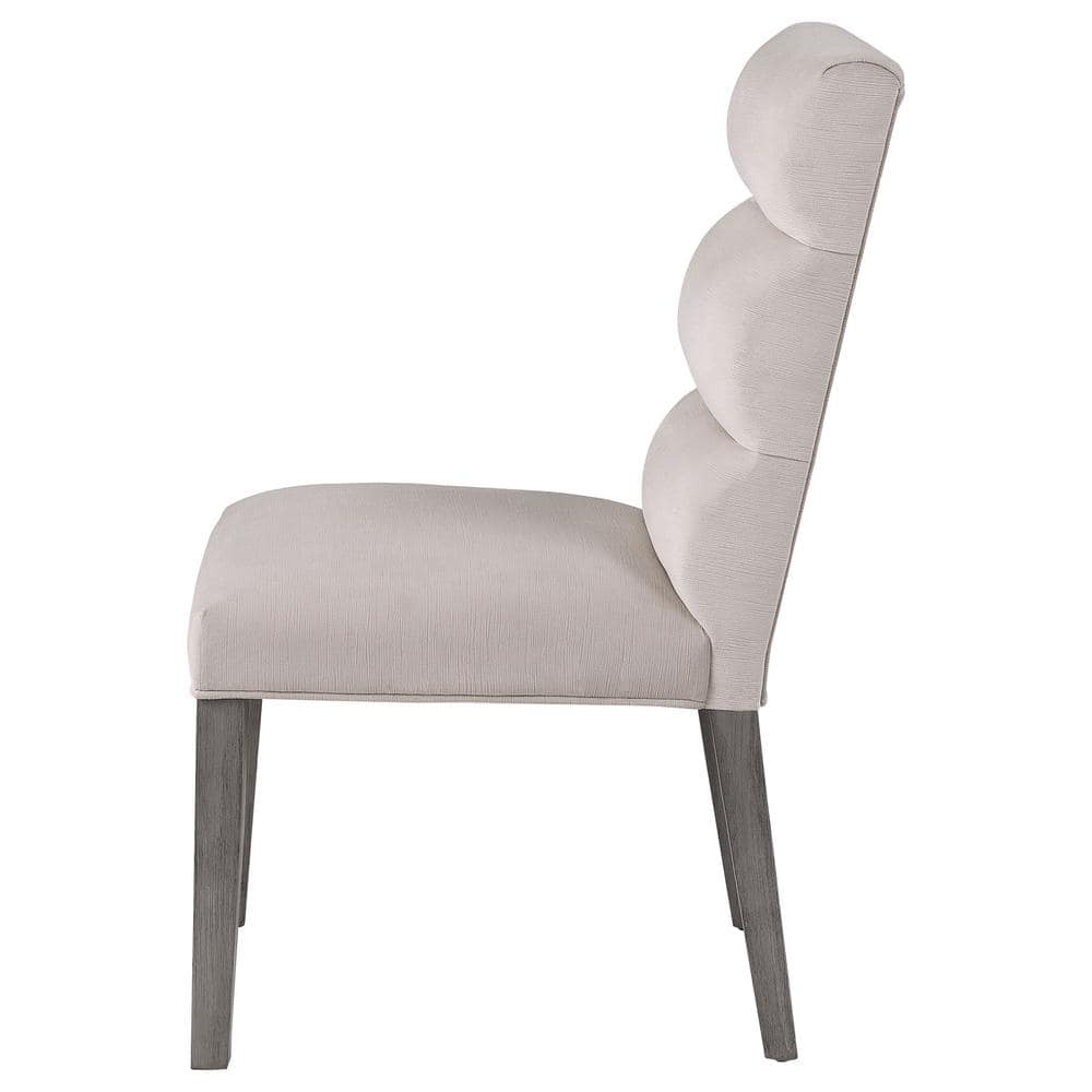 Coaster Home Furnishings Carla Upholstered Dining Side Chair Stone (Set of 2)