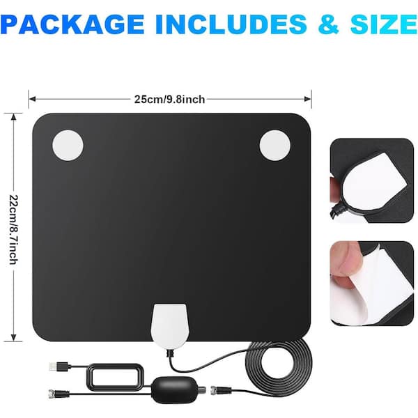 EKIEUDL 900 mile Reception Amplified UHF, VHF HDTV and 4K Digital